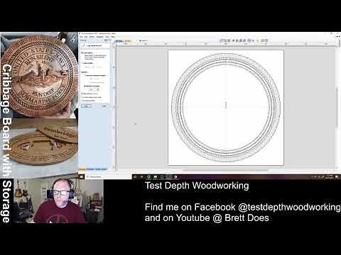 Designing a cribbage board in Vectric VCarve