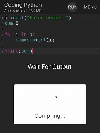 Sum Of Numbers Python coding