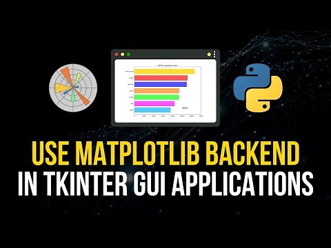 Matplotlib Visualizations in Tkinter GUI Apps