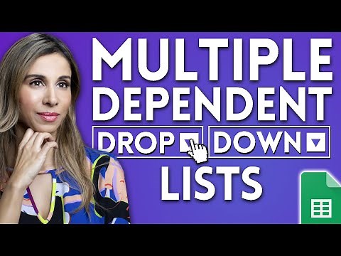 How To Create MULTIPLE Dependent Drop-Down Lists in Google Sheets