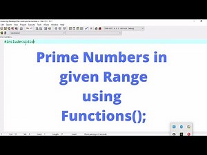 C program to check prime numbers in a given range using function