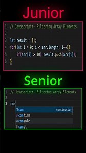Junior vs Senior JavaScript Dev 😅🔥