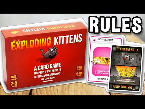 How to play EXPLODING KITTENS card game (official rules, instructions and gameplay) | boardgamesTV