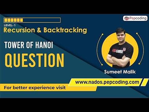 Tower of Hanoi - Question | Recursion | Data Structures and Algorithms in JAVA