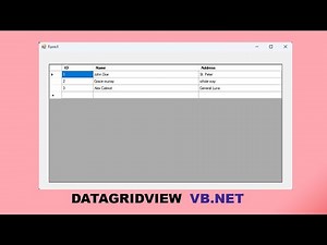 Visual Basic.NET Tutorial - How To Use DataGridView (Adding rows)