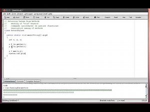 Java - Methods - Returning Values