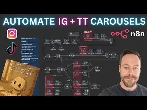 Insane N8N AI Automation Creates & Posts Instagram/TikTok Carousels! (Tutorial)