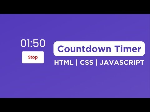 How to Make Countdown timer using HTML CSS AND JAVASCRIPT