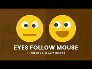 Animated Eyes Follow Mouse Cursor | Javascript Mousemove