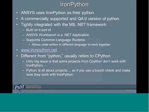 Webinar: Scripting with Ansys Workbench: 2011