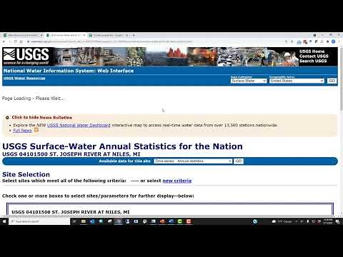 Download and Graph USGS River Flow Data