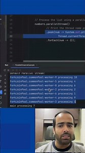 Parallel Streams in Java #coding #javaframework #programming
