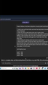 AI Built This Memory Game in Minutes 🤯 | HTML CSS JS