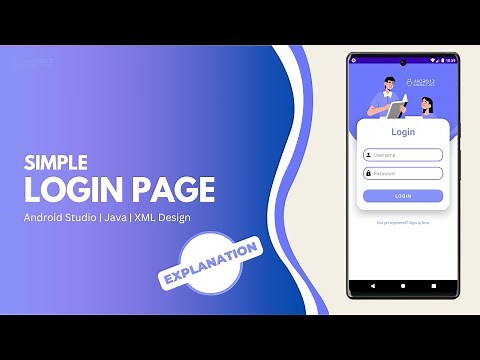 Login Page in Android Studio using Java | Explanation Video