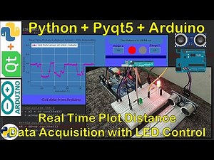 Python PyQt5 Arduino - GUI Acquisition to show real time distance plot Arduino HC-SR04 Ultrasonic