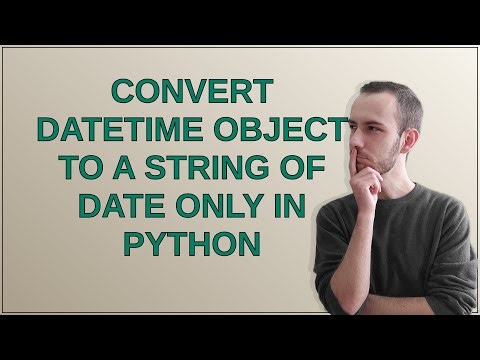 Convert datetime object to a String of date only in Python