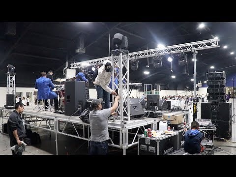 RCF Line Array System & JBL SRX System - Behind the Scenes