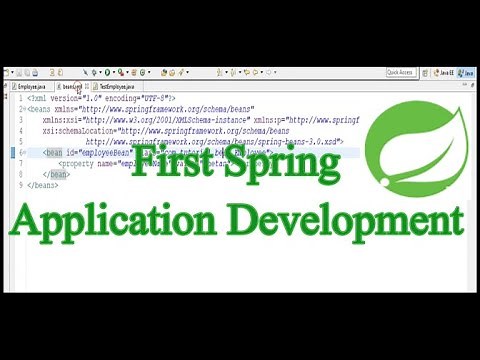 How to Create First Spring Application in Eclipse | First Spring Application Development