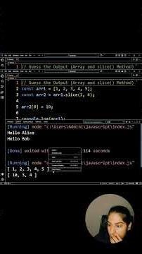 JavaScript slice() Method Explained | Interview Question on Array Modification