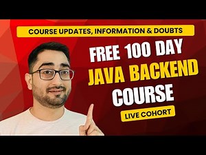 FREE 100 Days Java Bootcamp | Java, Spring Boot Projects, Microservices, Docker, k8s Course LIVE