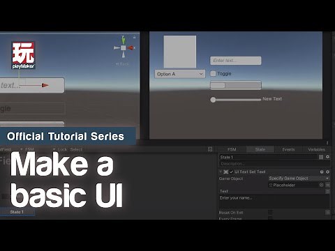 UI Basics in Unity with Playmaker (UI System Events)