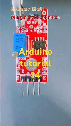 Arduino Tutorial 14:How to control LED lights using Linear Hall Magnetic sensor #arduinotutorial