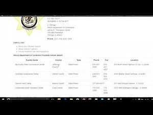 Illinois IDOC Federal Inmate Search Guide