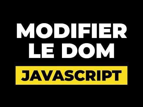 Easily modify the DOM using JavaScript (text, HTML, classes, style)