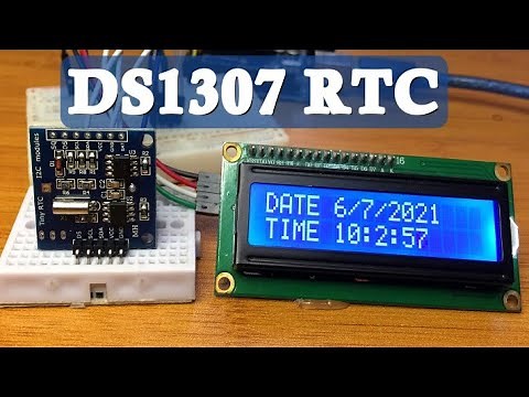 DS1307 RTC module With Arduino (Tiny RTC ).