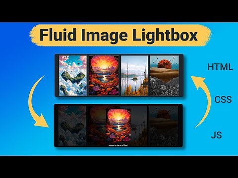 Create a Fluid Image Lightbox Slider with CSS & JavaScript | Step-by-Step Tutorial #coding #css