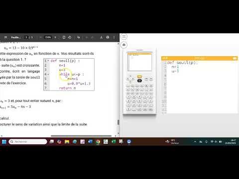 Tutoriel Python Numworks