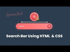 Search Bar in HTML CSS With Icon | HTML And CSS Tutorial