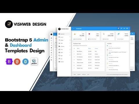 Full Responsive Admin Dashboard Panel | Using Bootstrap5 Html CSS Javascript | CSS Admin Template