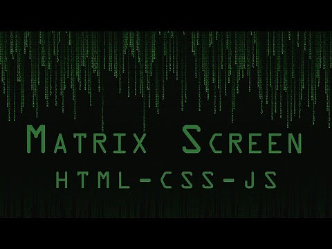 Building an Interactive Matrix Movie Screen with HTML, CSS, and JS #html #css #js #matrix #webpage
