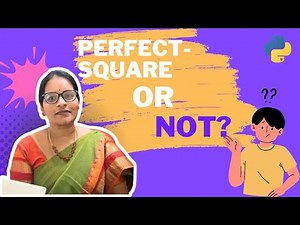 Perfect Square or not | Python code