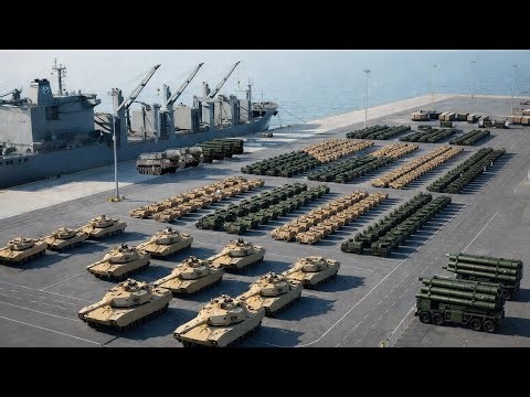 Iran HIGH ALERT! U.S. Navy Onload Thousands of Military Combat in Middle East