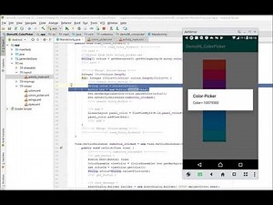 Create a Color Picker in Android. ..String Array Event Listener