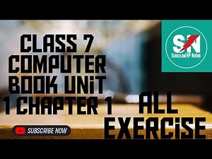 ##||||class 7 computer book unit 1|||| chapter 1||| exercise||English medium|||##