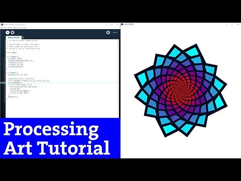 Ep.5 Processing art tutorial | ROTATE + SCALE (Creative coding)