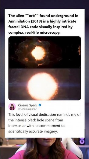 Annihilation 2018 Detail Alien Orb is a Fractal DNA Code Based on Microscopy