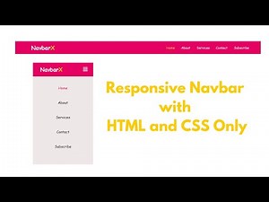 Responsive Navbar using HTML and CSS Only | Free Source Code
