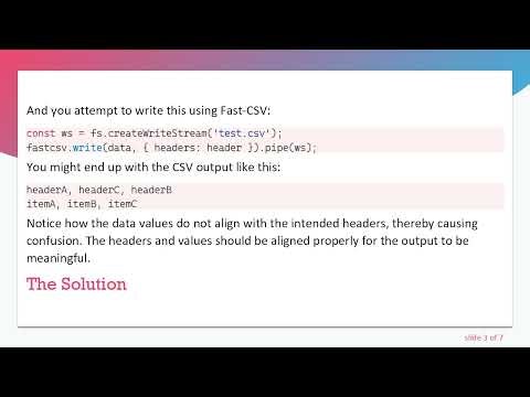 Reordering Columns in CSV Generation using Fast-CSV