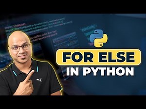 #24 Python Tutorial for Beginners | For Else in Python