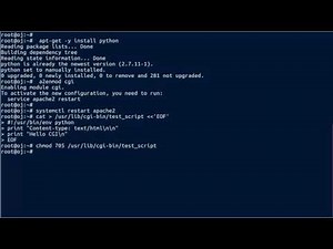 How to Configure Apache2 to use Python as CGI scripts