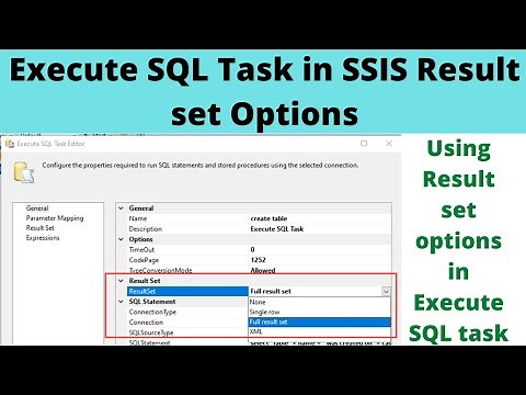 117 Execute SQL Task in SSIS result set