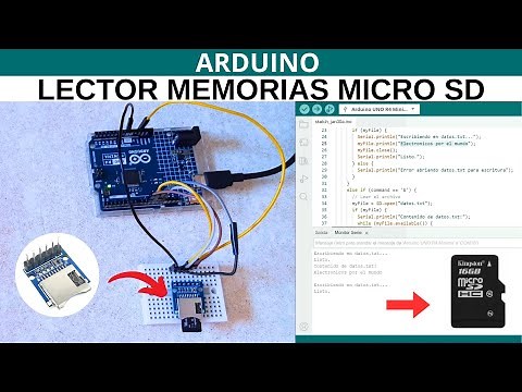 ARDUINO: Modulo Lector de tarjetas MicroSD - Cómo Leer y Escribir Datos - Tutorial Paso a Paso