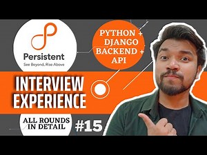 Persistent Systems Interview Experience | Python/Django Developer Interview Questions | Backend| SDE