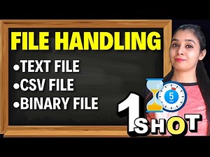 TEXT FILE , BINARY FILE, CSV FILE OVERVIEW | Class 12 CS | एक ही क्लास में Confusion🤯 दूर #csclass12