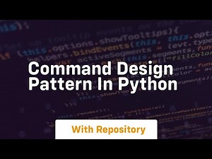 Command design pattern in python