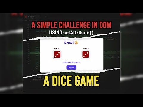 Dice Roll Game | JavaScript Project #dom #javascript #html #dice #developers #hub #malayalam